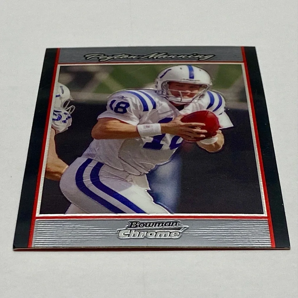 2007 Topps Peyton Manning Bowman Chrome QB Indianapolis Colts NFL Card #BC171 - Picture 2 of 9